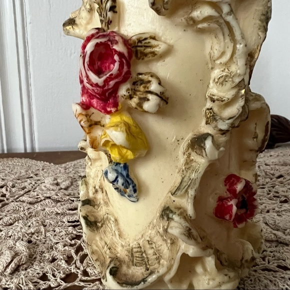 Vintage Ornate Pillar Candle - Picture 5 of 6